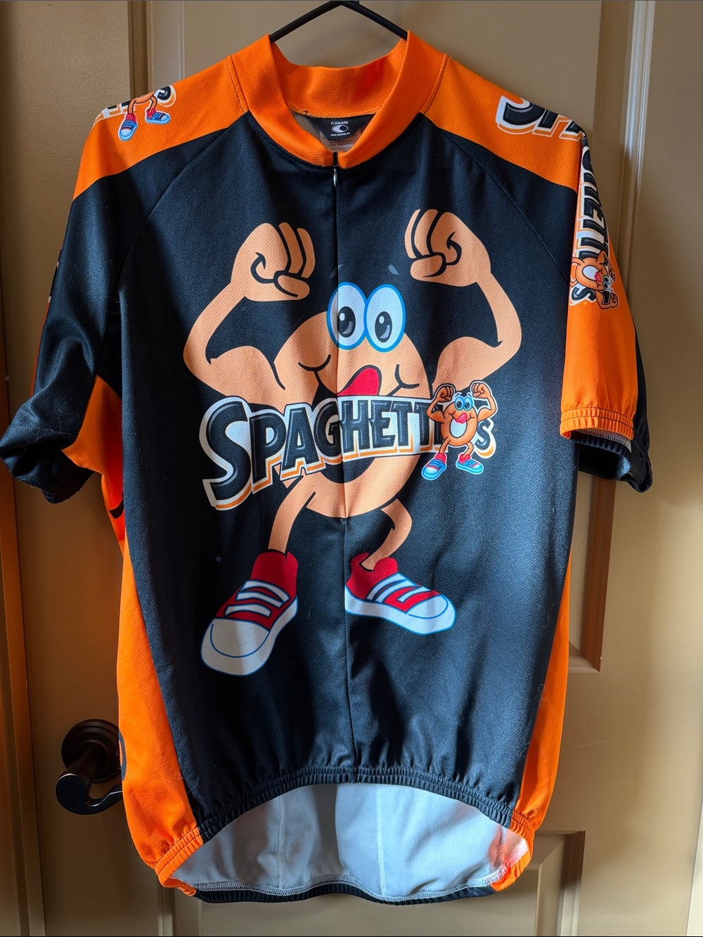 Canari Cycling Jersey - Black & Orange Trim